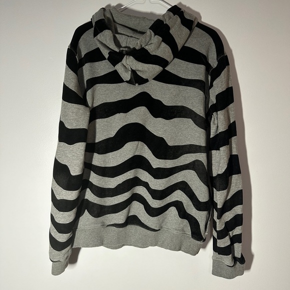 rich star blue star zebra printed hoodie size medium - Picture 4 of 4